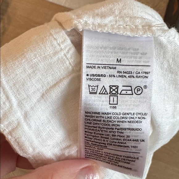 Gap linen shorts high waisted 4” bundle of 2 black and white - Picture 9 of 9